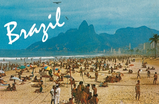Brazil Postcard with Plane